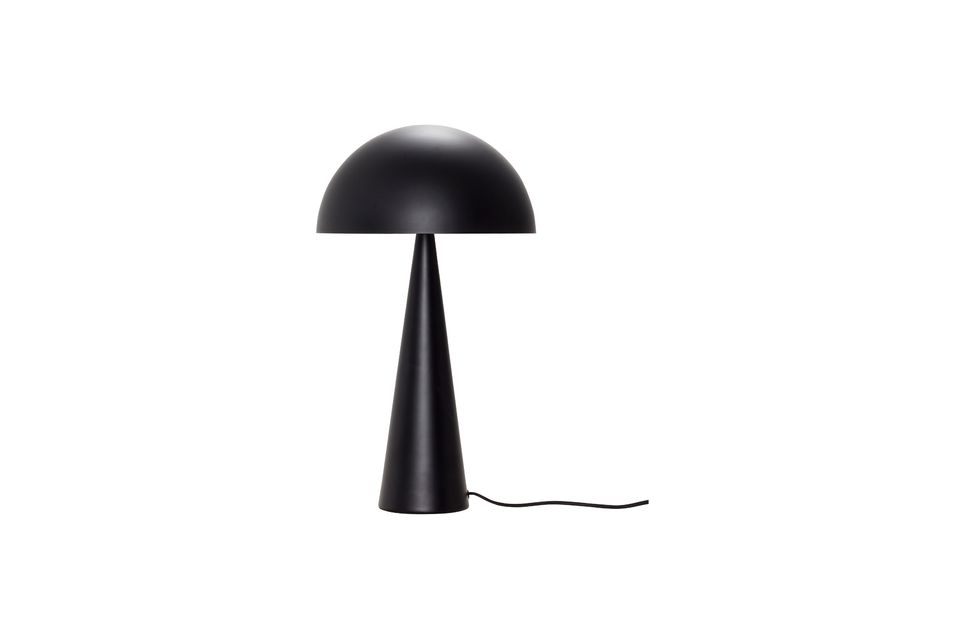 Grande lampe de table en métal noir Mush Hübsch - 52cm
