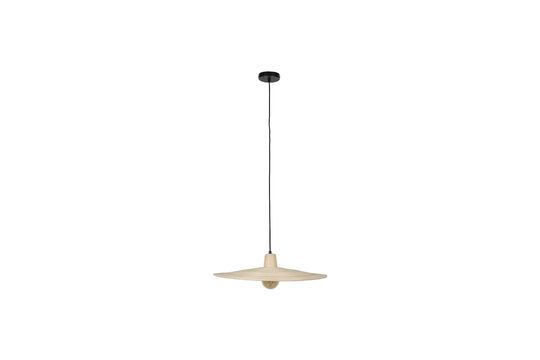 Grande suspension en rotin beige Balance Détouré