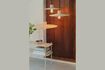 Miniature Grande suspension en rotin beige Balance 5