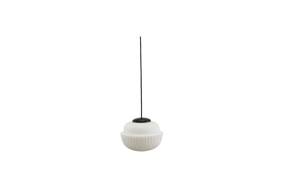 Grande suspension en verre blanc Acorn House Doctor