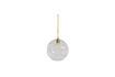 Miniature Grande suspension en verre transparent Atome 1