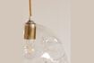 Miniature Grande suspension en verre transparent Atome 3