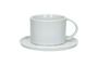 Miniature Grande tasse avec soucoupe en porcelaine blanc Porcelino White Détouré