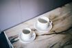 Miniature Grande tasse avec soucoupe en porcelaine blanc Porcelino White 5