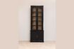 Miniature Grande vitrine en bois noir Auriac 1