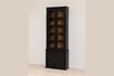 Miniature Grande vitrine en bois noir Auriac 5