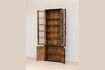 Miniature Grande vitrine en bois noir Auriac 6