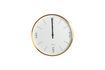 Miniature Horloge en aluminium or et blanc Clock Couture 1