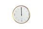 Miniature Horloge en aluminium or et blanc Clock Couture Détouré