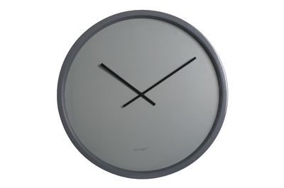 Horloge Minimal Noir Zuiver Pendule Murale Rond en Polypropylène Aiguilles  en Aluminium Noir 4x30x63cm - L'Héritier du Temps