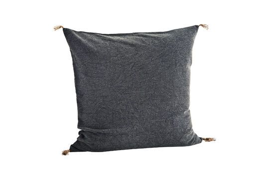 Housse de coussin en coton anthracite Curacite Détouré