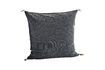 Miniature Housse de coussin en coton anthracite Curacite 1