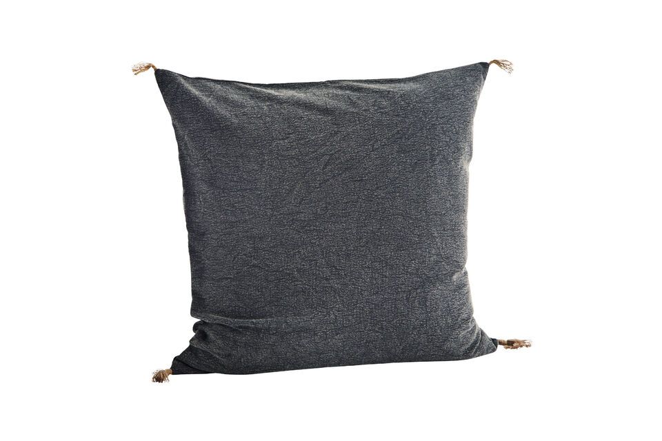 Housse de coussin en coton anthracite Curacite Madam Stoltz