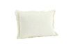 Miniature Housse de coussin en coton blanc cassé Quilt 1