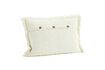 Miniature Housse de coussin en coton blanc cassé Quilt 5