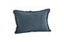 Miniature Housse de coussin en coton bleu Quilt Détouré