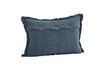 Miniature Housse de coussin en coton bleu Quilt 3