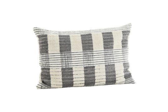 Housse de coussin en coton gris Cugris