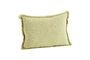 Miniature Housse de coussin en coton vert Quilt Détouré