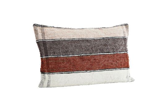 Housse de coussin en soie recyclée multicolore Silked Détouré