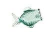 Miniature Jarre en verre recyclé transparent Fat fish 1