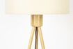 Miniature Lampadaire en bois de bambou blanc Fan 13