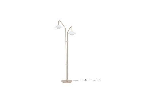 Lampadaire en verre beige Como Détouré