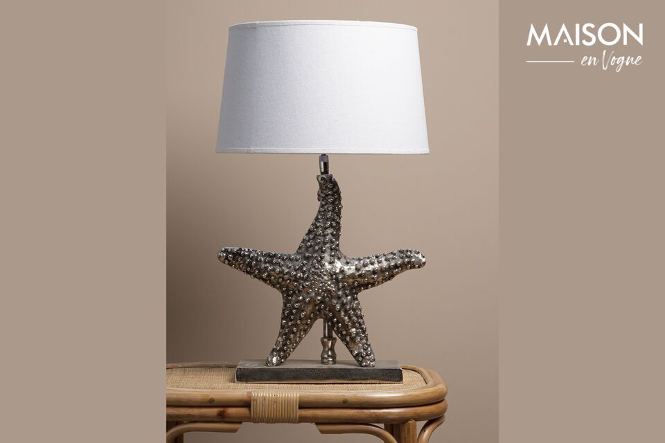 Lampe à poser en aluminium gris Mer Chehoma