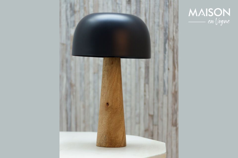 Lampe à poser en bois bleu foncé Bleu Chehoma