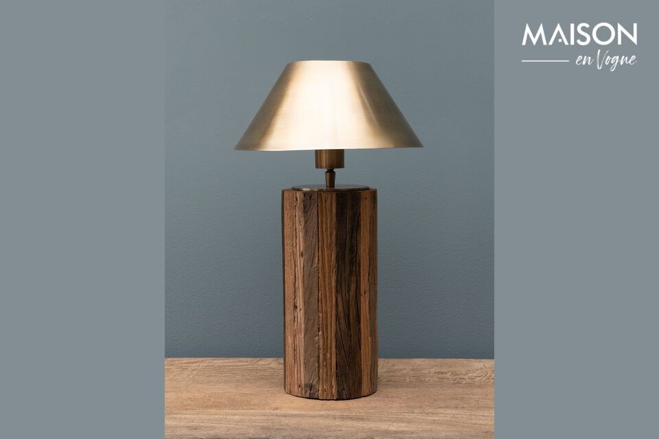 Lampe à poser en bois foncé Natuka Chehoma