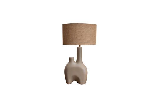 Lampe à poser en grès taupe Kharai Détouré