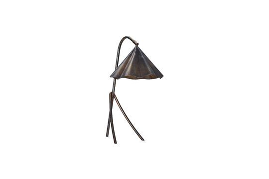 Lampe à poser en laiton marron Flola Détouré