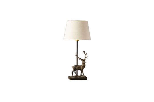 Lampe à poser en laiton noir Cerf Détouré