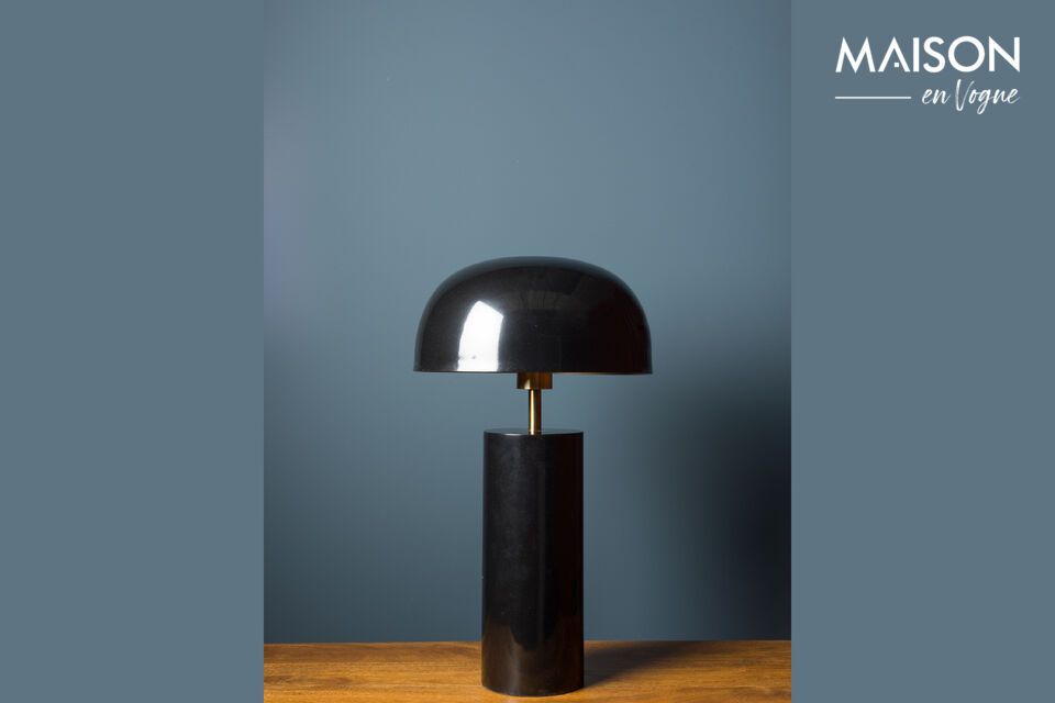 Lampe à poser en métal noir Nouveau Chehoma