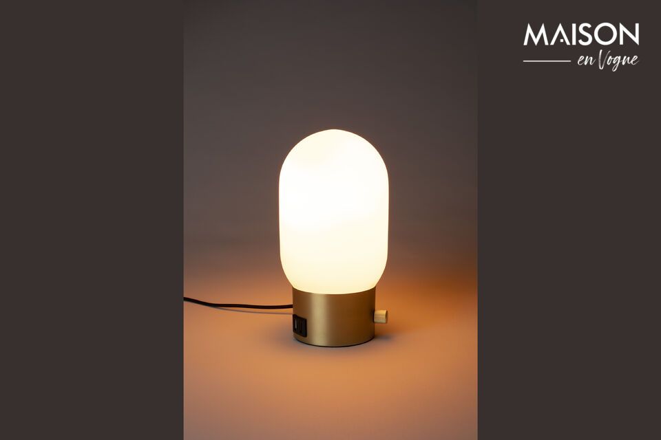 Lampe à poser en verre doré Urban Charger Zuiver