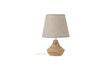 Miniature Lampe de table en bois d'hévéa nature Panola 1