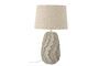 Miniature Lampe de table en grès beige Natika Détouré