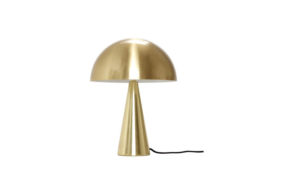 Lampe de table en métal doré Mush Hübsch - 33cm