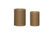 Miniature Lot de 2 caches-pots en céramique marron Edna 1