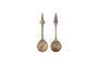 Miniature Lot de 2 cuillères à salade en bois clair sculpté Tribo Détouré