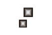 Miniature Lot de 2 miroirs en bois noir Antiques 1