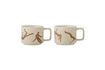 Miniature Lot de 2 mugs en grès marron Harlow 1