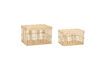 Miniature Lot de 2 paniers en bambou clair Cheery 2