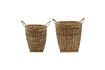 Miniature Lot de 2 paniers en bambou clair Pura 1