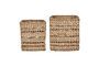 Miniature Lot de 2 paniers en fibres naturelles beige Ramla Détouré