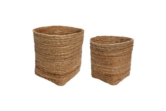 Lot de 2 paniers en rotin clair Gentle