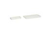 Miniature Lot de 2 plateaux en marbre blanc Grand 1