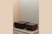 Miniature Lot de 2 tables basses en métal marron Square 1