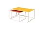 Miniature Lot de 2 tables basses en métal orange et jaune Spring Détouré