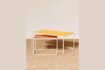 Miniature Lot de 2 tables basses en métal orange et jaune Spring 5